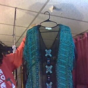 staring at the stars med sheer kamona like dress with flaw